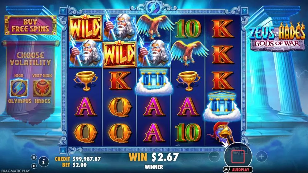 Fonctions bonus exclusives de Zeus vs Hades